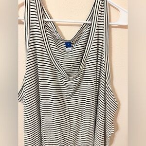 Old Navy Monochrome Striped Tank Top